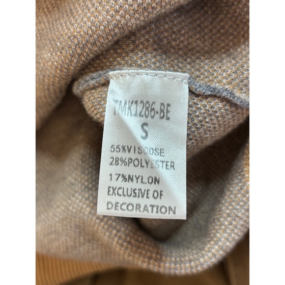 Anthropologie THML Sweater Animal Print Leopard Zebra Colorblock Long Sleeve - Picture 10 of 11